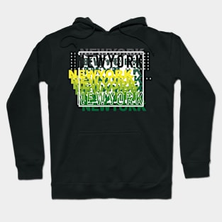 urban new york colourful typography Hoodie